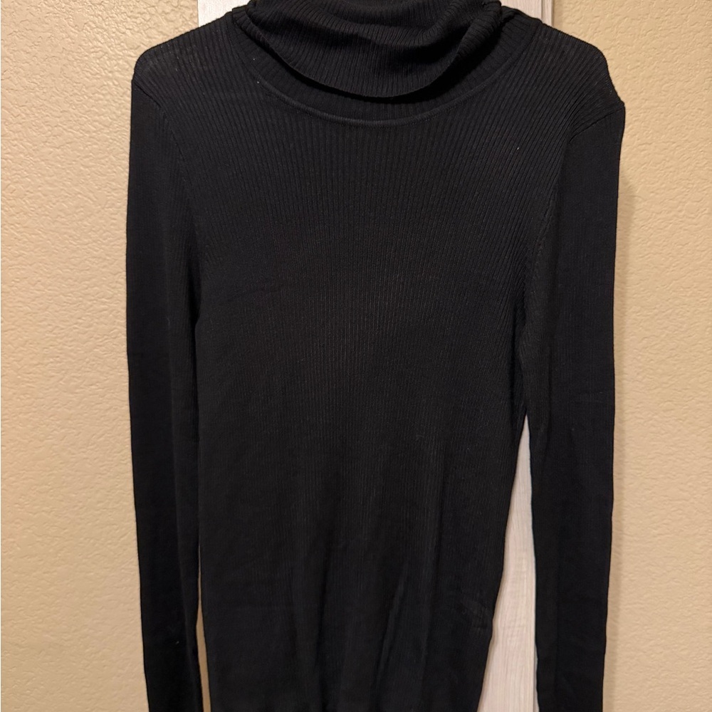 Fashion Nova Elegant Black Cowl Neck Sweater
